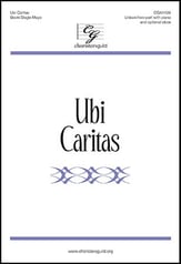 Ubi Caritas Unison/Two-Part choral sheet music cover